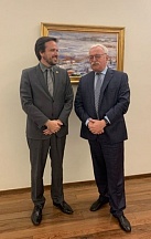 Reunião do Sr. Alexey Labetskiy, Embaixador da Rússia no Brasil, com o Sr. Carlos Manuel Baigorri, Presidente do Conselho Diretor da Agência Nacional de Telecomunicações (ANATEL)
